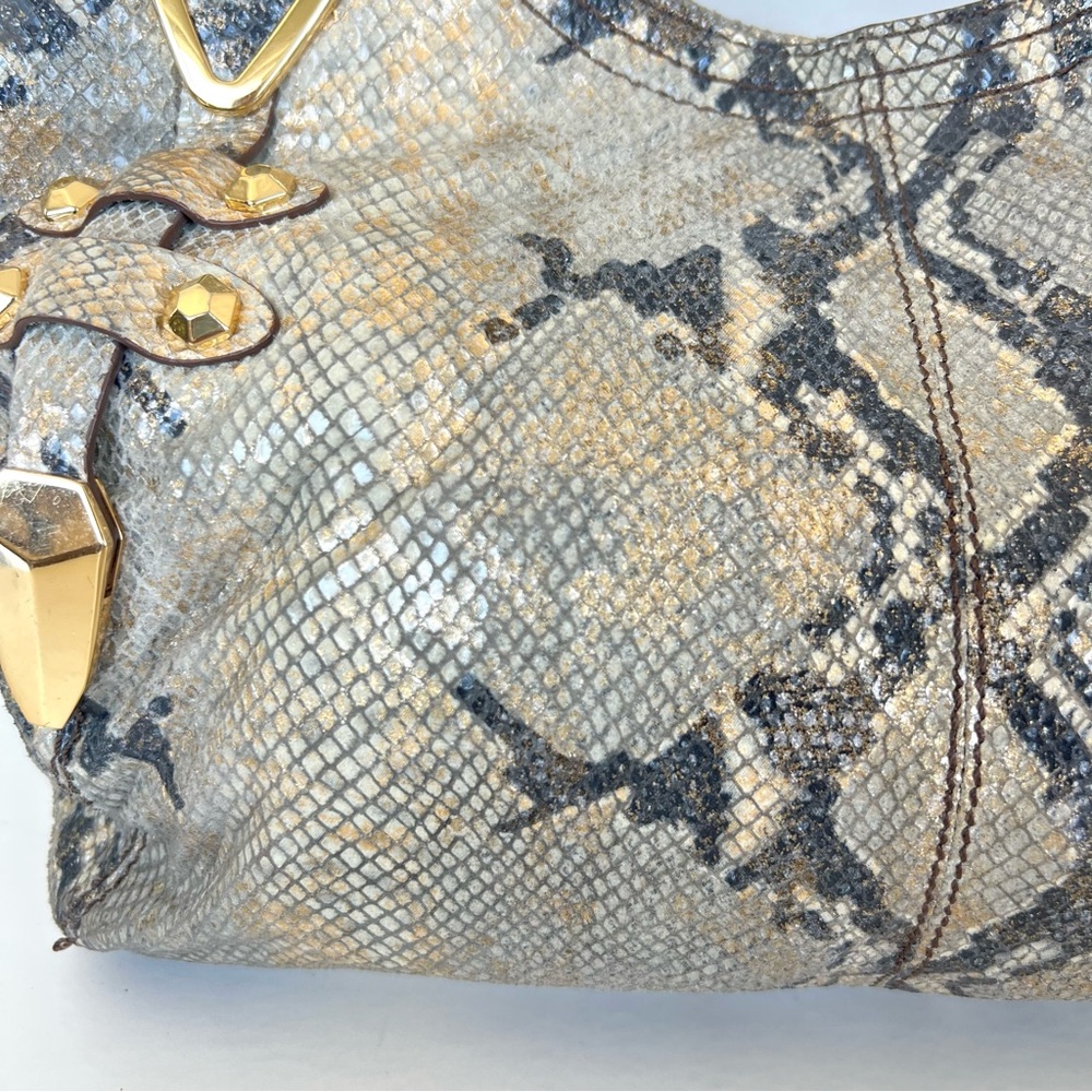 orYANY Snake Print Bag with Gold Accents - Picture 3 of 16